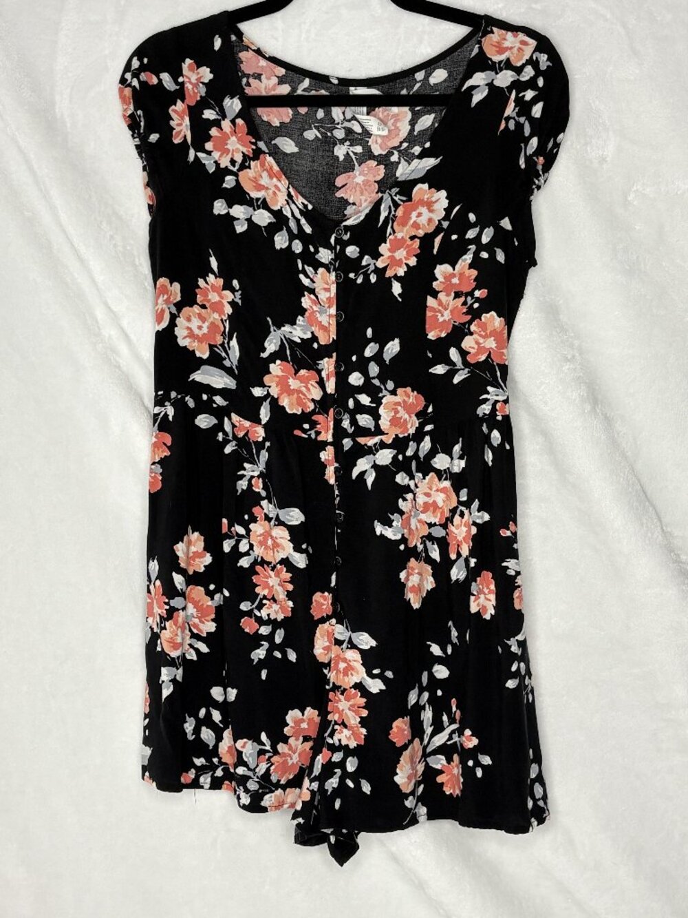 Aeropostale Romper Black Floral - Size M